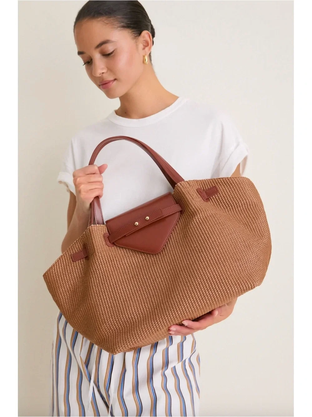 Tuckernuck Raffia Blaine Tote